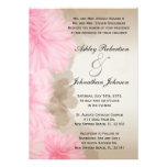 Pink Floral Flower wedding invite