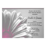 Pink Floral Highlights Post Wedding Brunch Invite