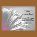 Pink Floral Highlights Post Wedding Brunch Invite invitations
