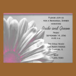Pink Floral Highlights Rehearsal Dinner Invitation invitations