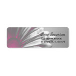 Pink Floral Highlights Return Address Label