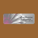 Pink Floral Highlights Return Address Label labels