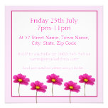 Pink Floral Invitation