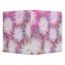 Pink Floral Lace Avery Binder by twopurringcats Pink Floral Lace Avery Binder