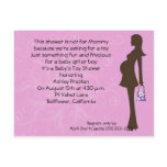 Pink Floral Modern Mom Baby Shower Invitation Post Cards
