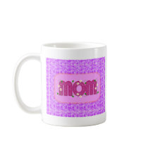 Pink Floral Mom Mug mugs