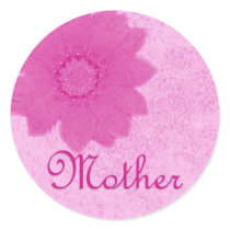 Pink Floral Mother Sticker by mariannegilliand Pink Floral Mother Sticker