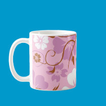 pink floral mug mugs