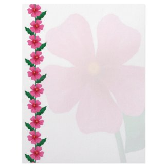 Pink Floral Paper letterhead