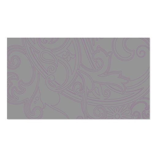 Pink Floral Pattern - Business Business Card Templates (back side)