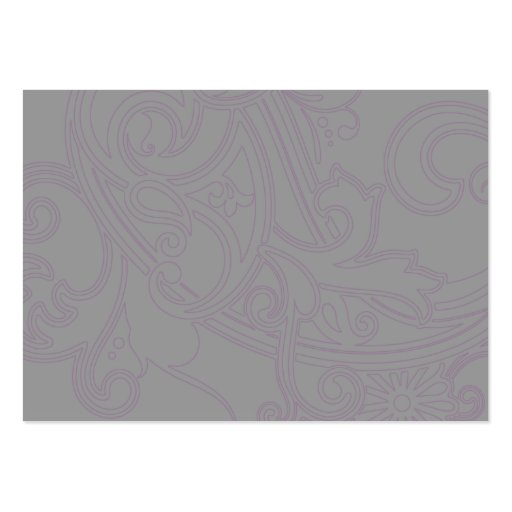 Pink Floral Pattern - Chubby Business Card (back side)
