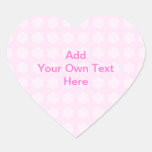 Pink Floral Pattern. Custom Pink Text. Stickers