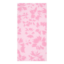 Pink floral pattern. photo greeting card