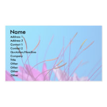 Pink Floral Petals Business Card