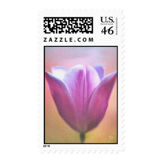 Pink Floral Postage Stamps