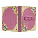Pink Floral Recipe Binder