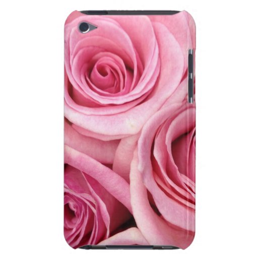 PINK floral ROSES IPOD TOUCH CASE.