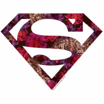 supergirl, floral s-shield, girly, cute, super hero, heroine, metropolis, superman, dc comics, Photo Sculpture with custom graphic design