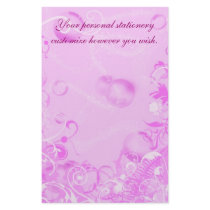 Pink Floral satationery, template stationery by DesignsbyLisa Pink Floral satationery, template stationery