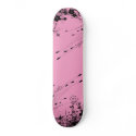 pink floral skateboards