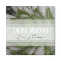 Pink Floral Spring Wedding Magnet by KELLBELL535 Pink Floral Spring Wedding Magnet