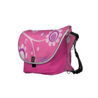Pink Floral & Swirls Rickshaw Bag rickshawmessengerbag