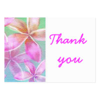 pink floral thank you profilecard