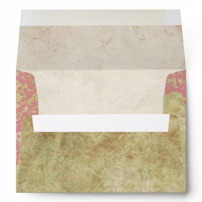 Pink Floral Vintage Envelope