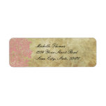 Pink Floral Vintage Wedding Address Return Address Labels