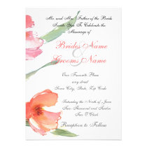 pink floral wedding invitations invitations