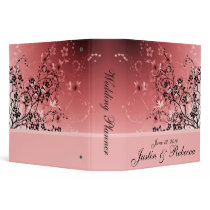 Pink Floral Wedding Planner Binder
