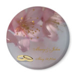 Pink Floral Wedding Souvenir magnets