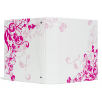 Pink Flourish 1.5" Binder