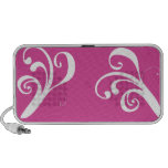 Pink Flourish Doodle Speaker