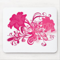 PINK FLOURISH MOUSEPAD