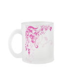 Pink flourish Mug