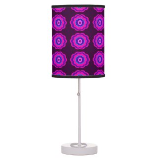 Pink Flower Abstract Lamps