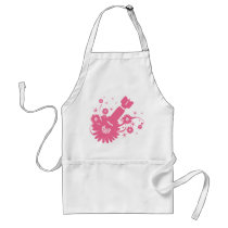 Pink Flower Bomb aprons by evilinpink Pink Flower Bomb aprons