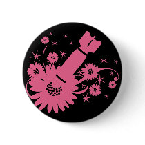 Pink Flower Bomb buttons