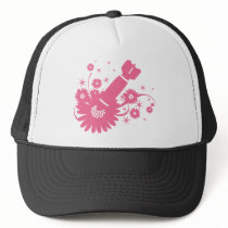 Pink Flower Bomb hats by evilinpink Pink Flower Bomb hats