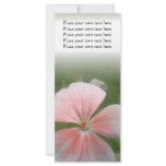Pink flower bookmark you can Customize Personalized Rack Card
