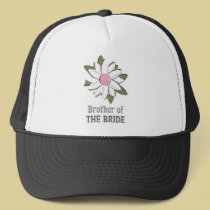 Pink Flower Brother of Bride hats