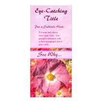 Pink Flower Business Advert Rack Cards rack cards