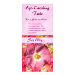 Pink Flower Business Advert Rack Cards