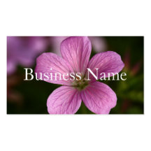 Pink Flower Business Card