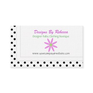 Pink Flower Business Cards profilecard