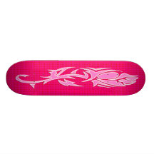 PINK FLOWER DESIGN SKATEBOARD DECKS