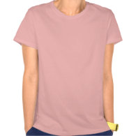 Pink Flower Effect Bride T-Shirt