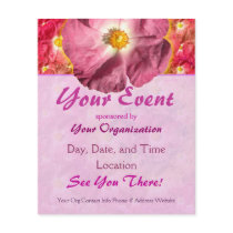 Pink Flower Event Flyer by wingedturtle Pink Flower Event Flyer