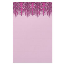 Pink Flower Fringe Fractal Stationery